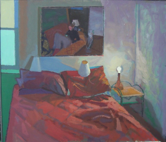John Lee, Pillow Talk, Oil on Linen